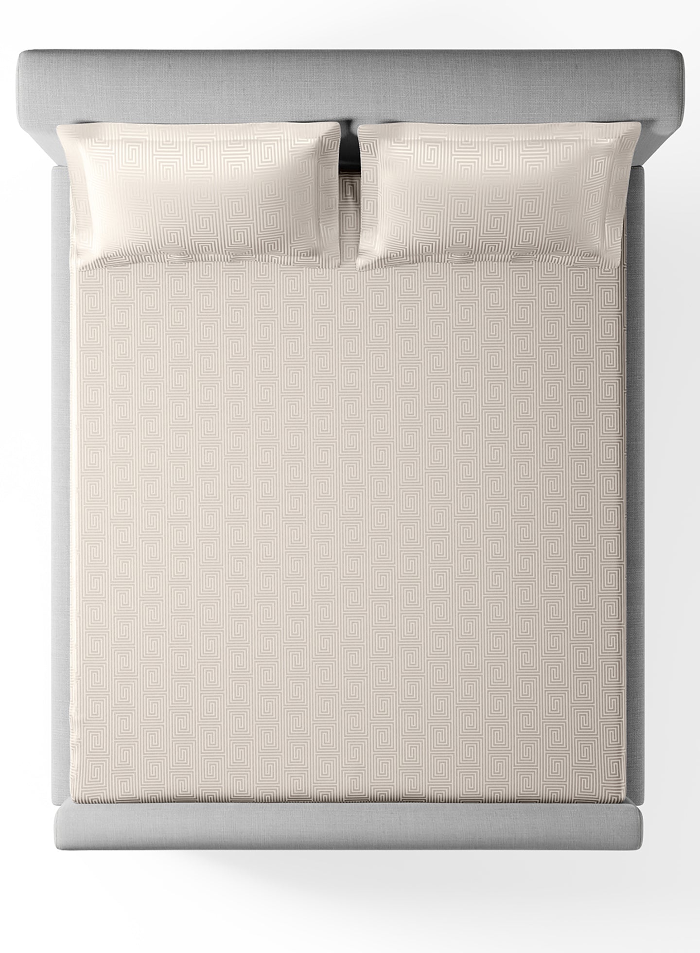 RAVEL-BRIGHT WHITE KING BED SHEET SET