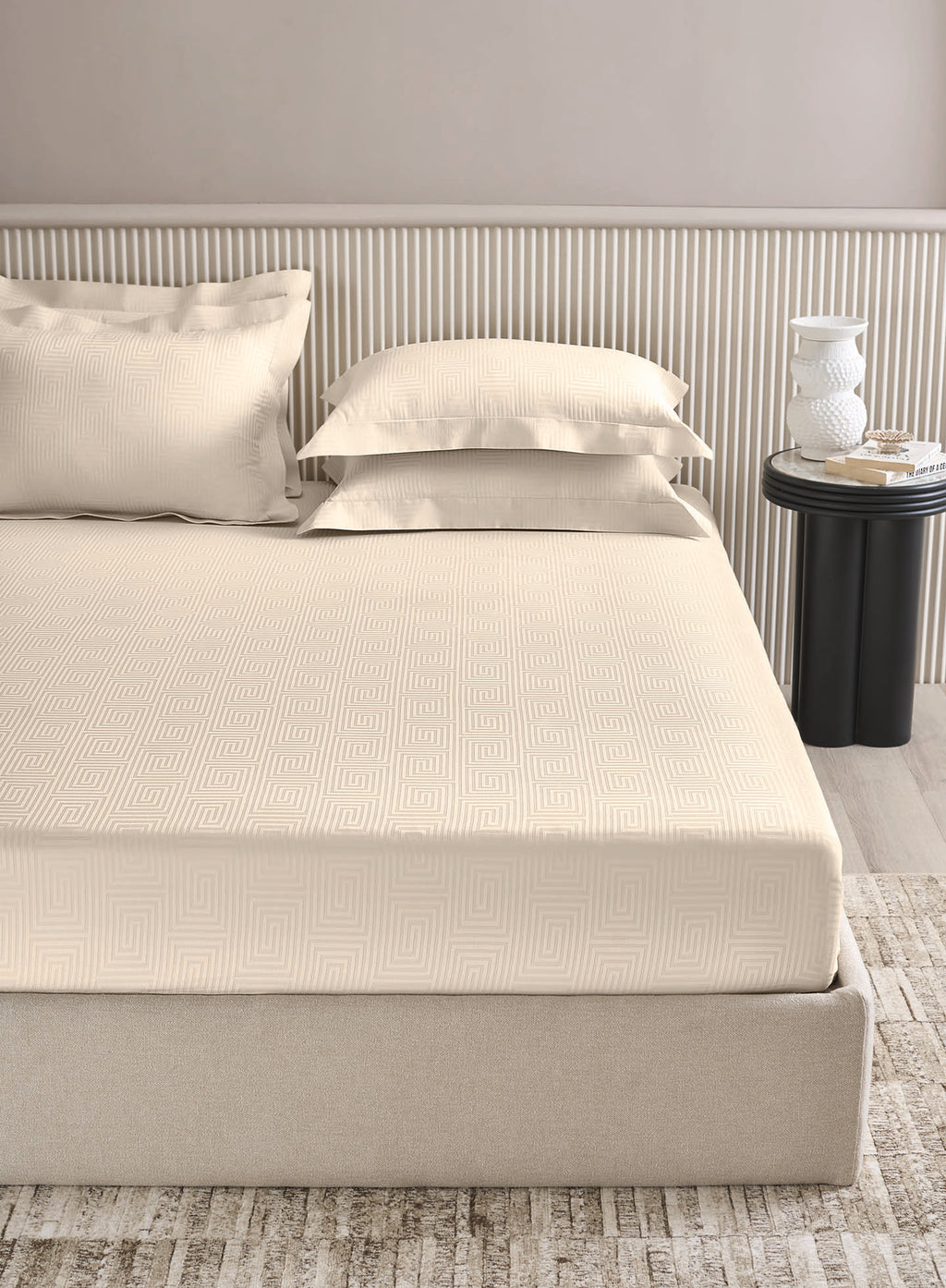 RAVEL-BUTTERMILK KING BED SHEET SET