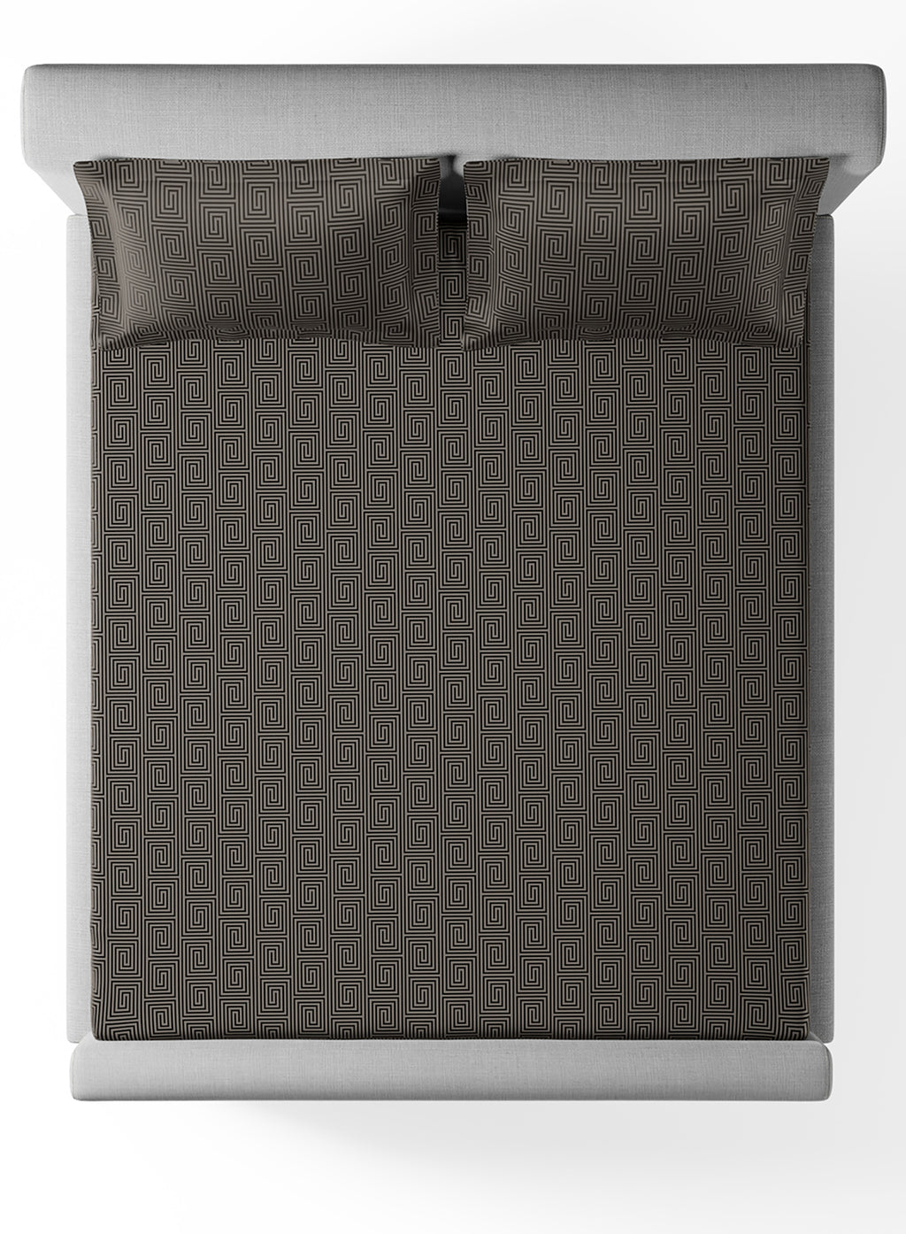 RAVEL-CHARCOAL GREY KING BED SHEET SET