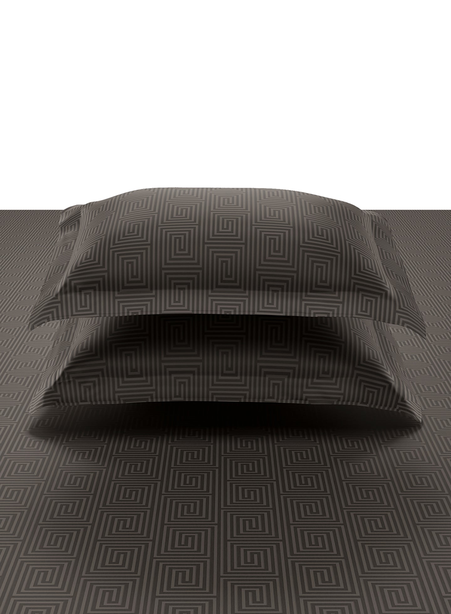 RAVEL-CHARCOAL GREY KING BED SHEET SET