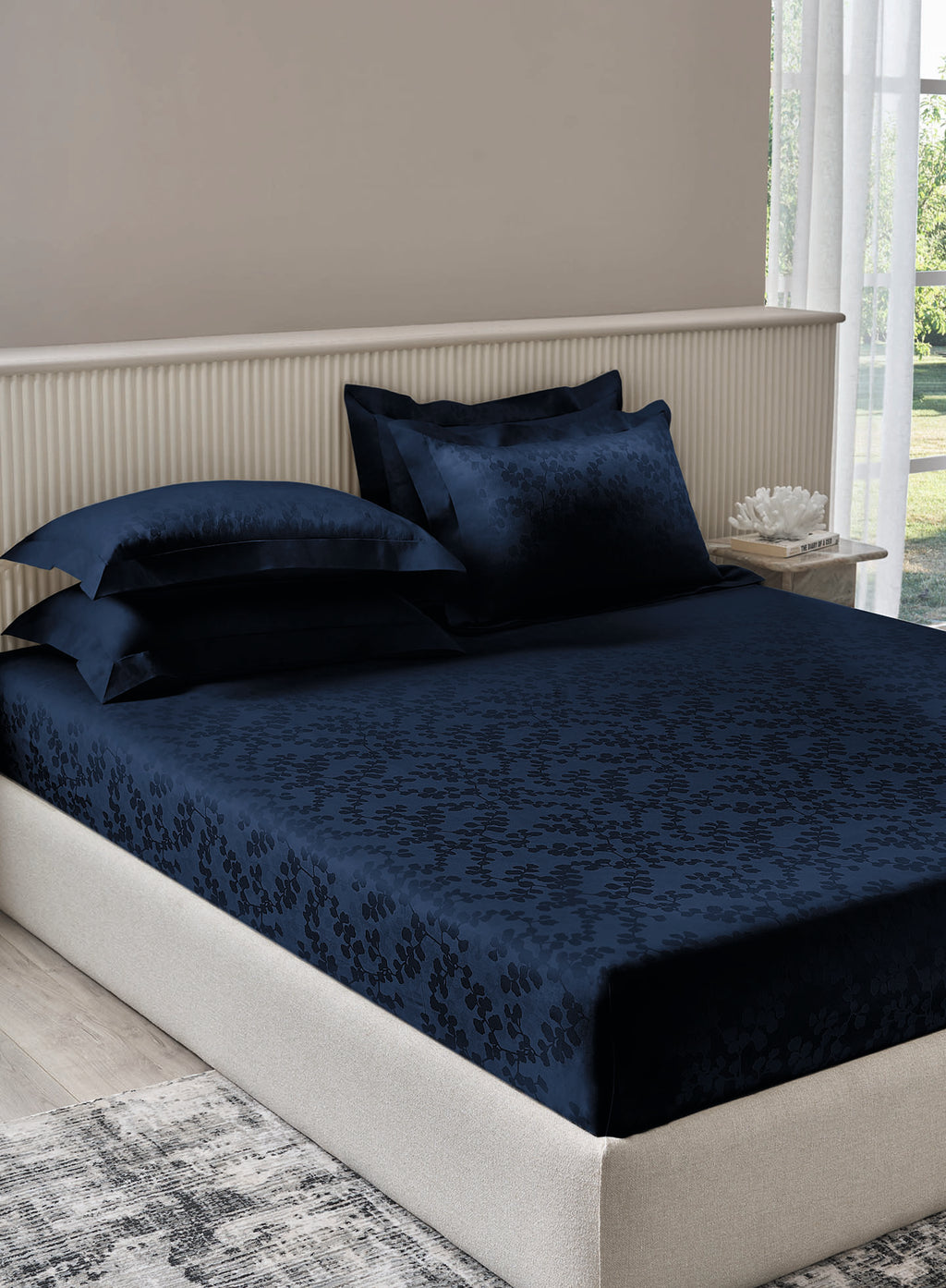 MAYBURY-BLUE OPAL KING BED SHEET SET