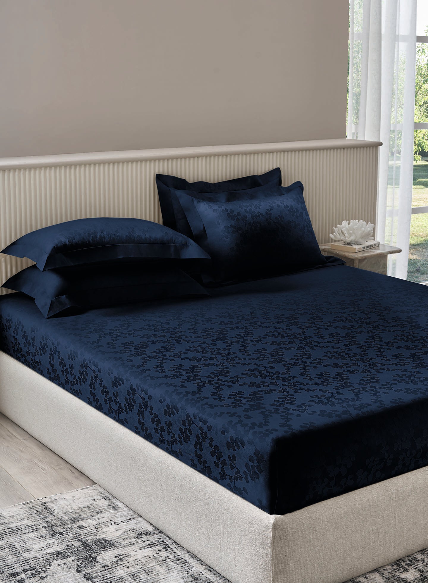 MAYBURY-BLUE OPAL KING BED SHEET SET