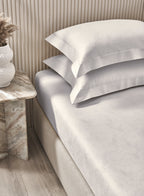 GRAFITTI-BRIGHT WHITE KING BED SHEET SET