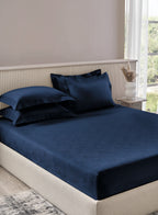GRAFITTI-BLUE OPAL KING BED SHEET SET