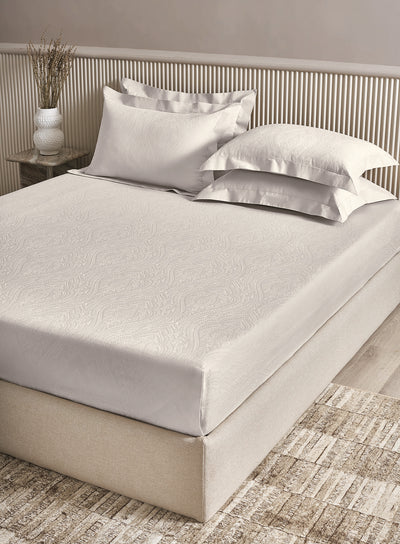IMPERIA-BRIGHT WHITE KING BED SHEET SET