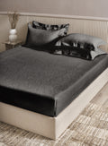 IMPERIA-CHARCOAL GREY KING BED SHEET SET