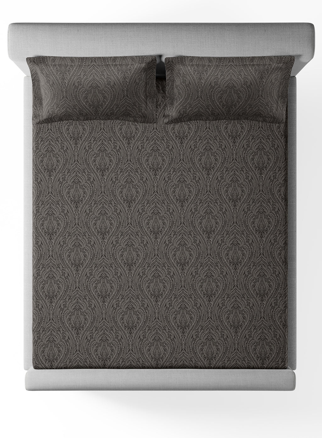 IMPERIA-CHARCOAL GREY KING BED SHEET SET