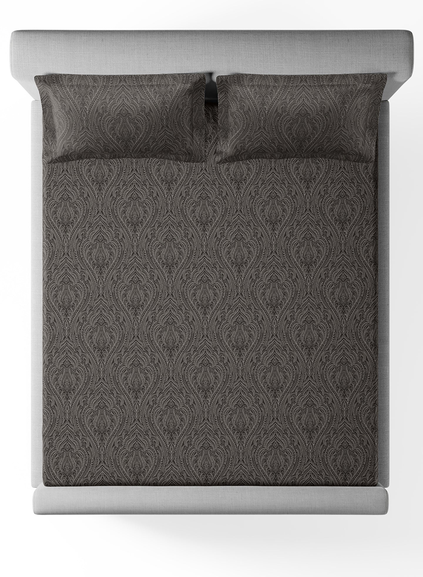 IMPERIA-CHARCOAL GREY KING BED SHEET SET