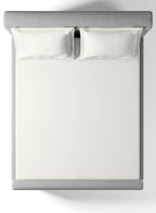 RUSKIN-BRIGHT WHITE DOUBLE COMFORTER BEDDING SET
