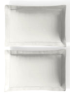 RUSKIN-BRIGHT WHITE DOUBLE COMFORTER BEDDING SET