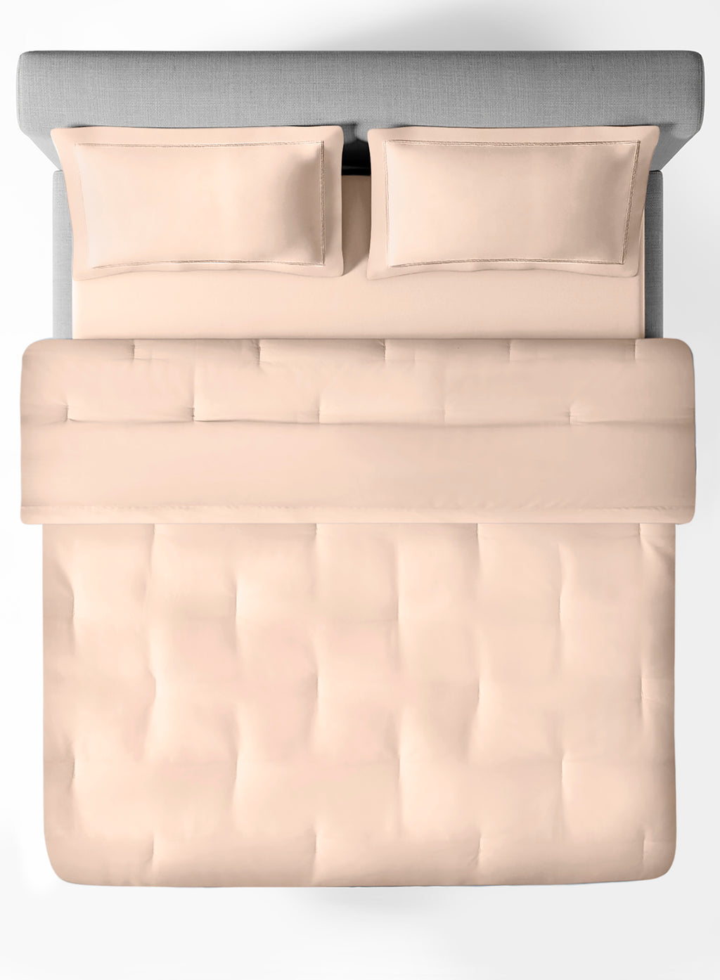 RUSKIN-PEARLED IVORY DOUBLE COMFORTER