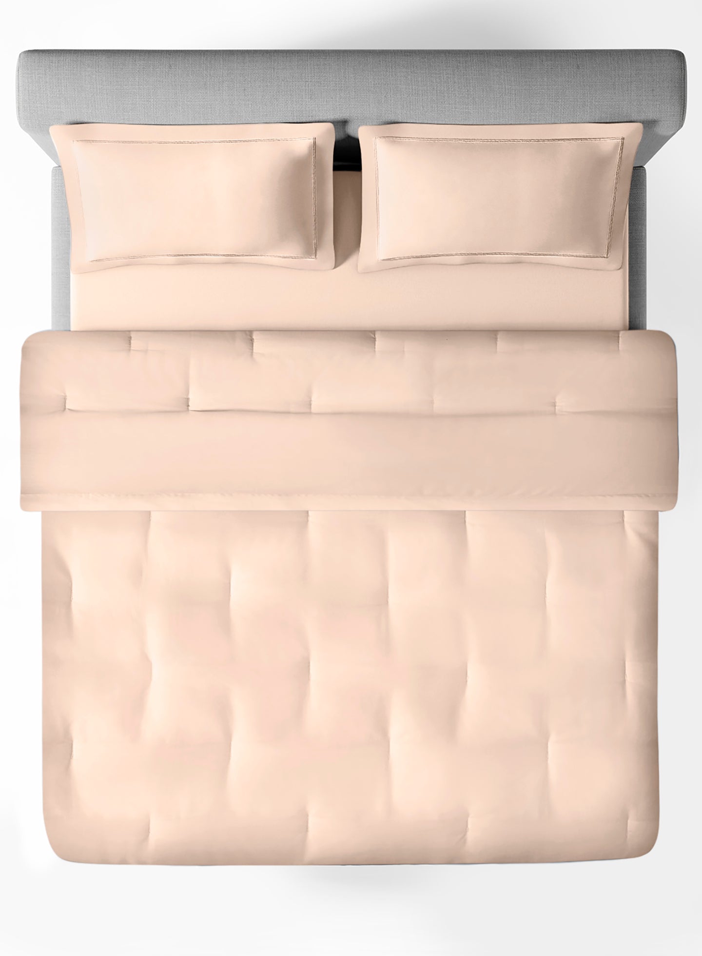 RUSKIN-PEARLED IVORY DOUBLE COMFORTER