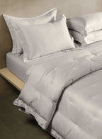 RUSKIN-LIGHT SILVER DOUBLE COMFORTER BEDDING SET
