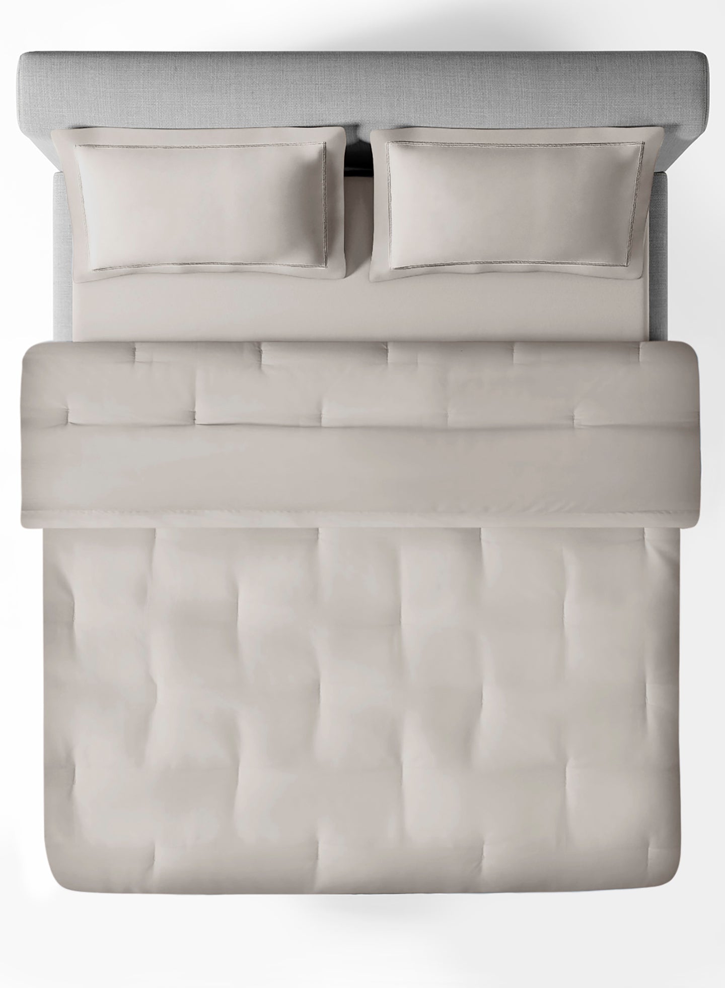 RUSKIN-LIGHT SILVER DOUBLE COMFORTER