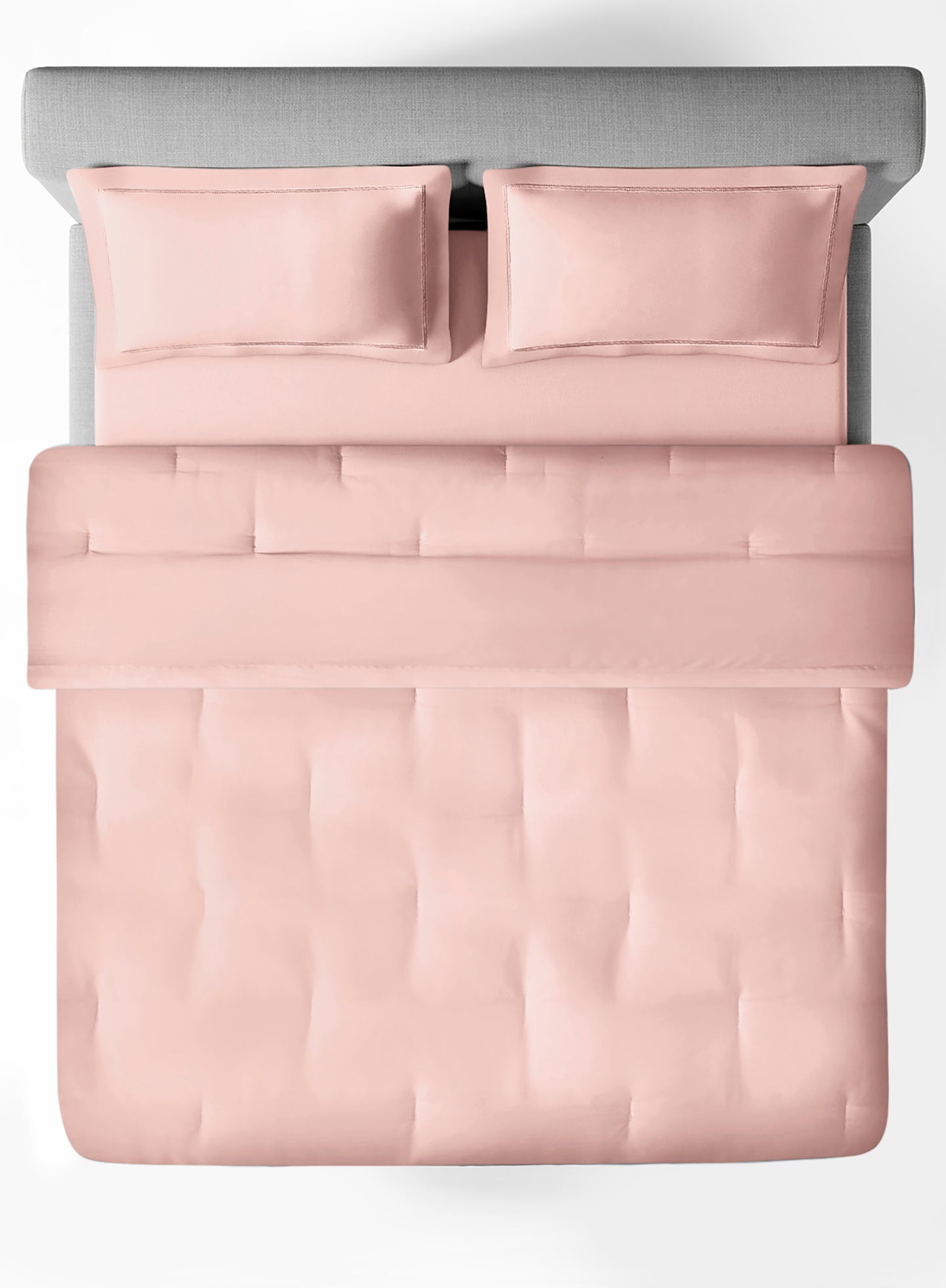 RUSKIN-MELON DOUBLE COMFORTER BEDDING SET