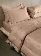 RUSKIN-ALMOND DOUBLE COMFORTER BEDDING SET