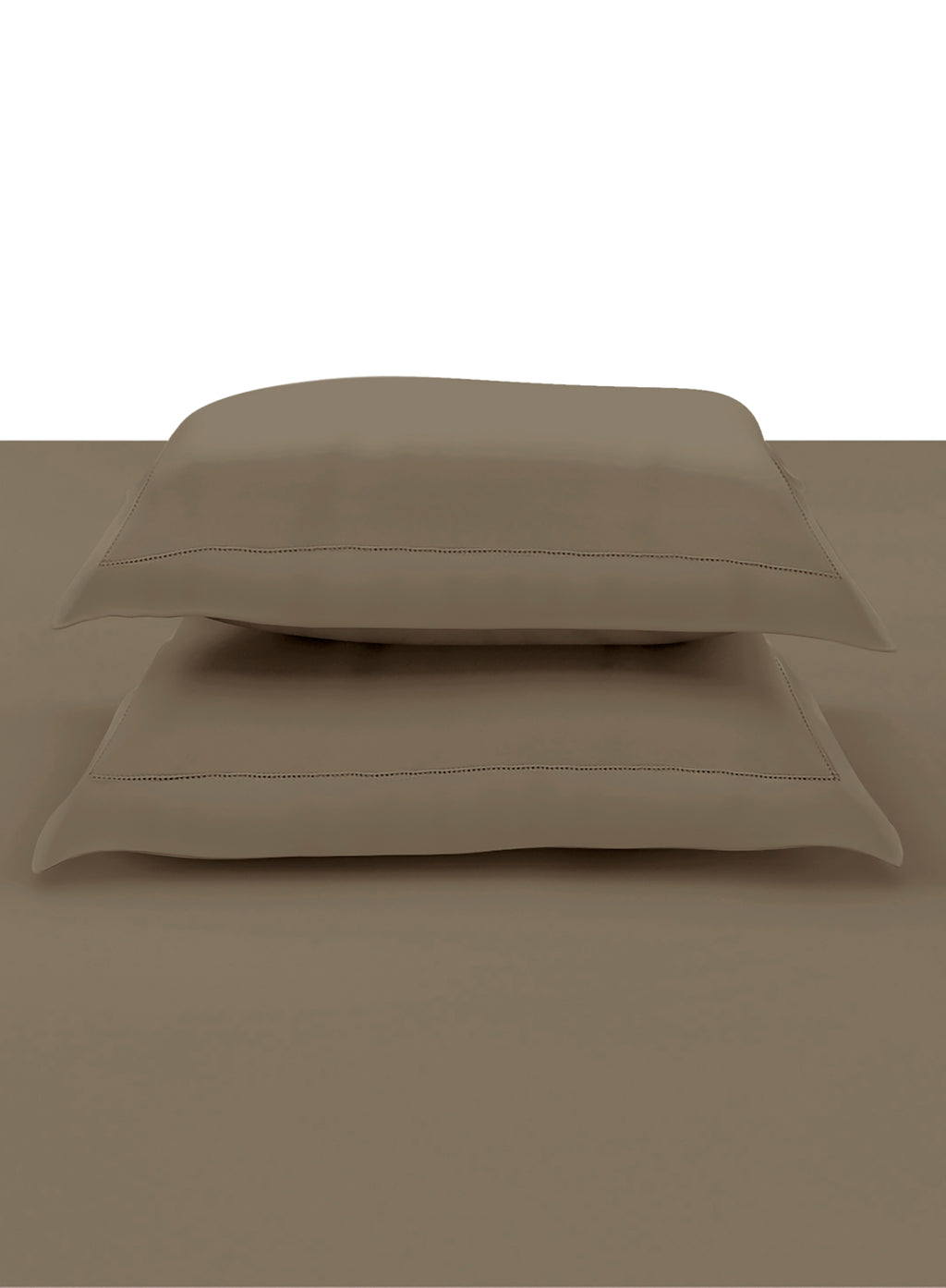 RUSKIN-TAUPE GREY KING BED SHEET SET