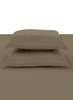 RUSKIN-TAUPE GREY KING BED SHEET SET