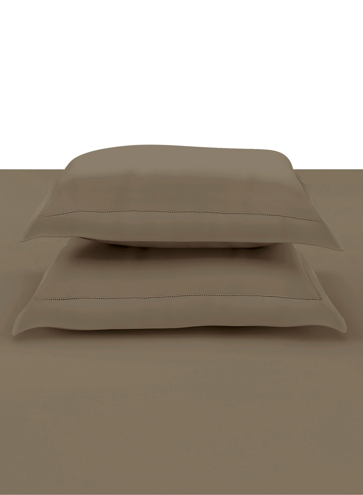 RUSKIN-TAUPE GREY KING BED SHEET SET