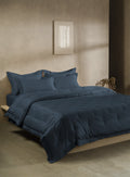 RUSKIN-BLUE MIRAGE DOUBLE COMFORTER BEDDING SET
