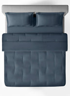 RUSKIN-BLUE MIRAGE DOUBLE COMFORTER BEDDING SET