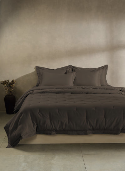 RUSKIN-CHOCOLATE CHIP SINGLE COMFORTER