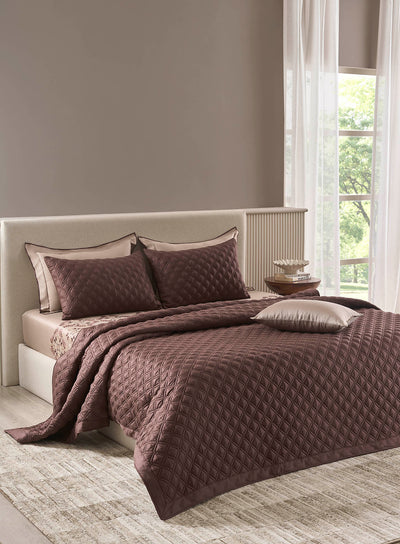INDIENNE-FUDGESICKLE-WARM TAUPE BEDDING GIFT SET