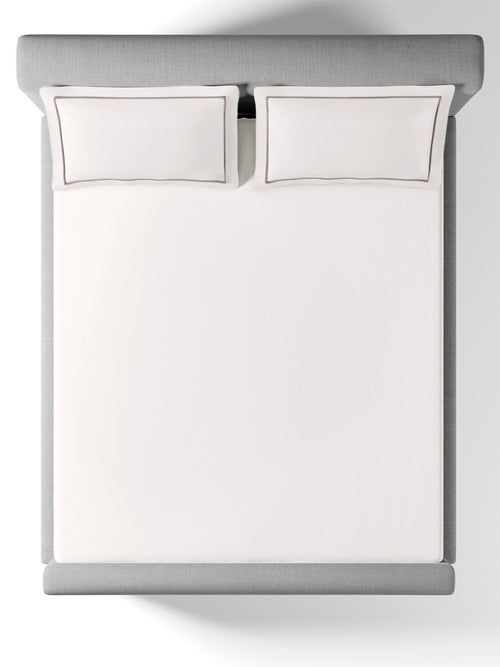 BELMONT-BRIGHT WHITE KING BED SHEET SET