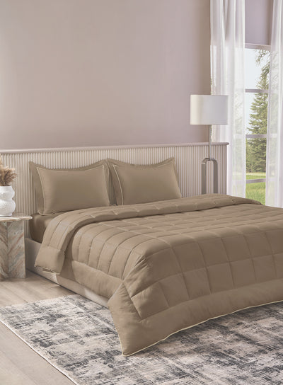 BELMONT-TAUPE GREY KING BED SHEET SET