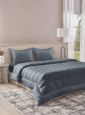 BELMONT-SLATE GREY KING BED SHEET SET