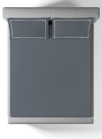 BELMONT-SLATE GREY KING BED SHEET SET