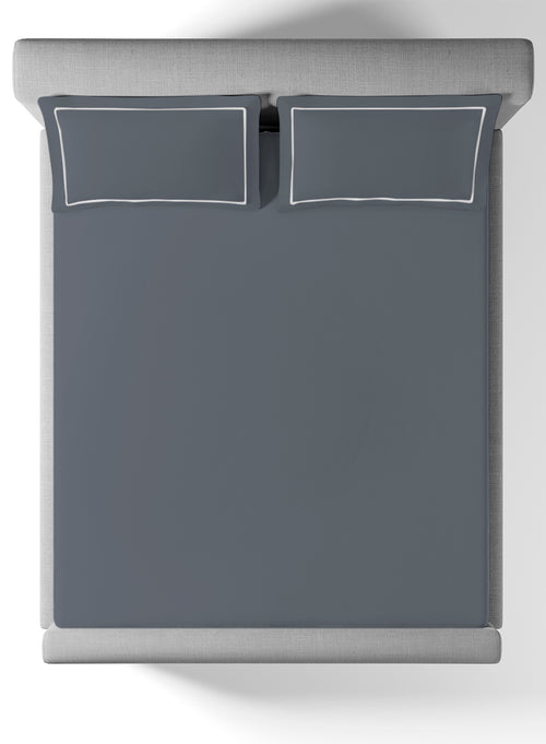 BELMONT-SLATE GREY KING BED SHEET SET