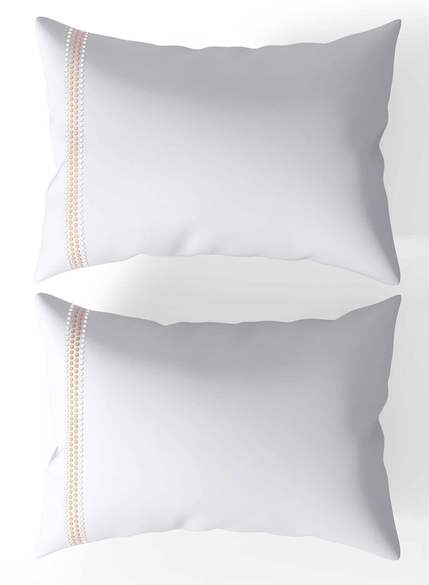 FLYNN-BRILLIANT WHITE-CREAM KING BED SHEET SET