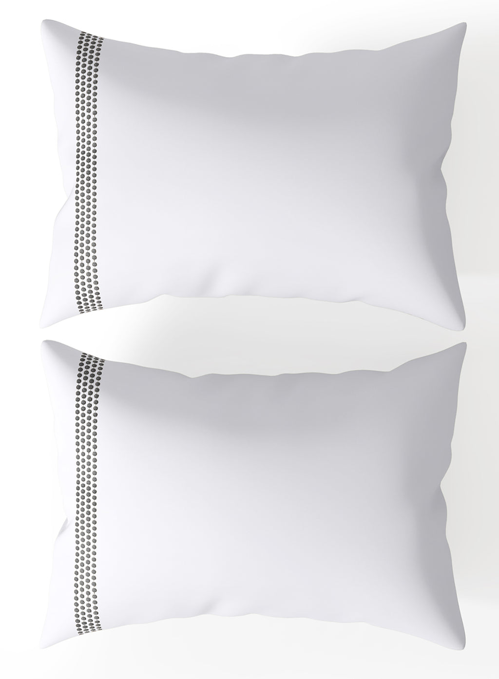 FLYNN-BRILLIANT WHITE-PEWTER KING BED SHEET SET