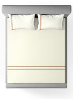 FLYNN-STAR WHITE-ROSE DUST KING BED SHEET SET