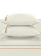 FLYNN-STAR WHITE-ROSE DUST KING BED SHEET SET
