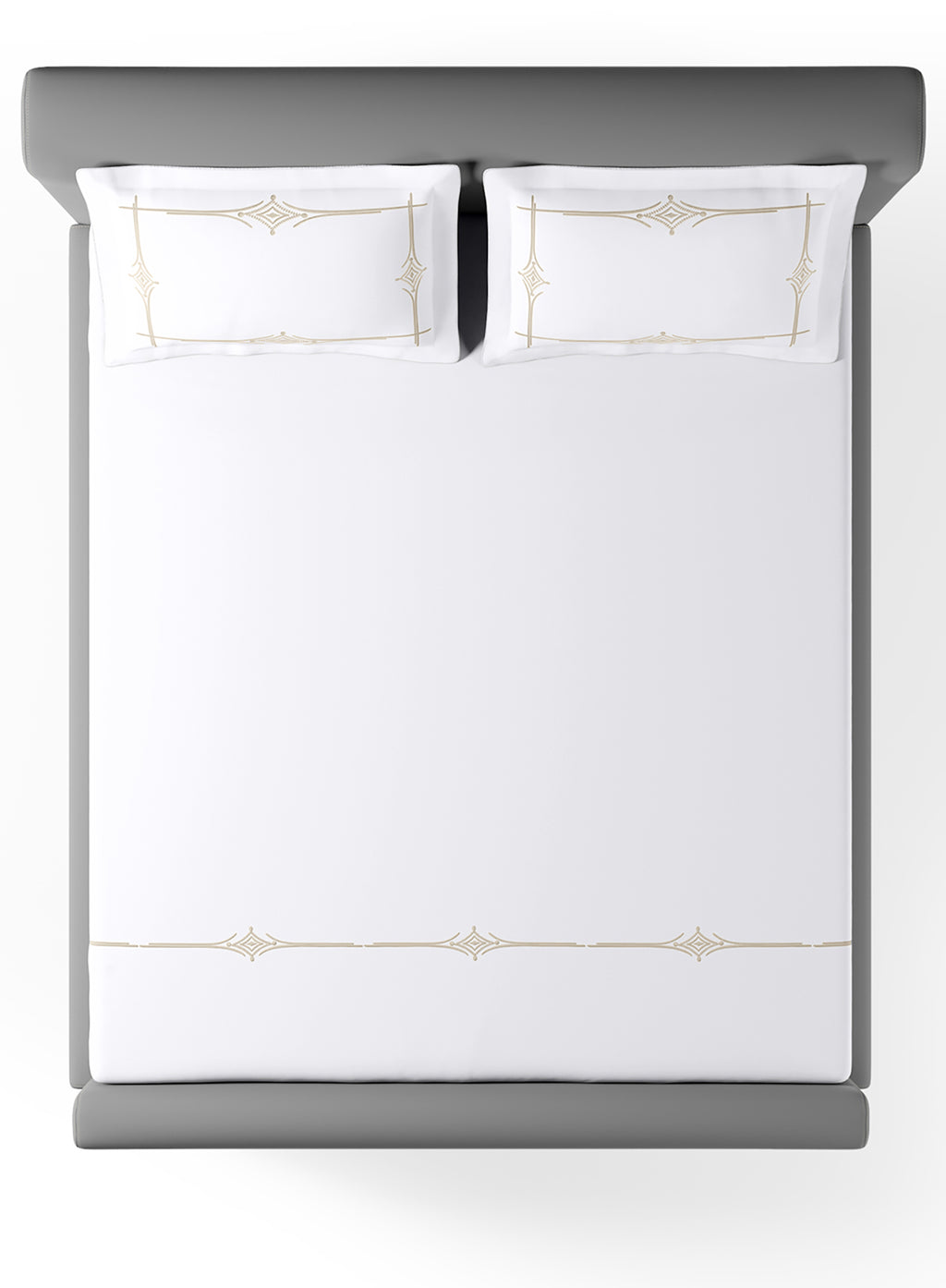 KELSEY-BRILLIANT WHITE-PEYOTE KING BED SHEET SET