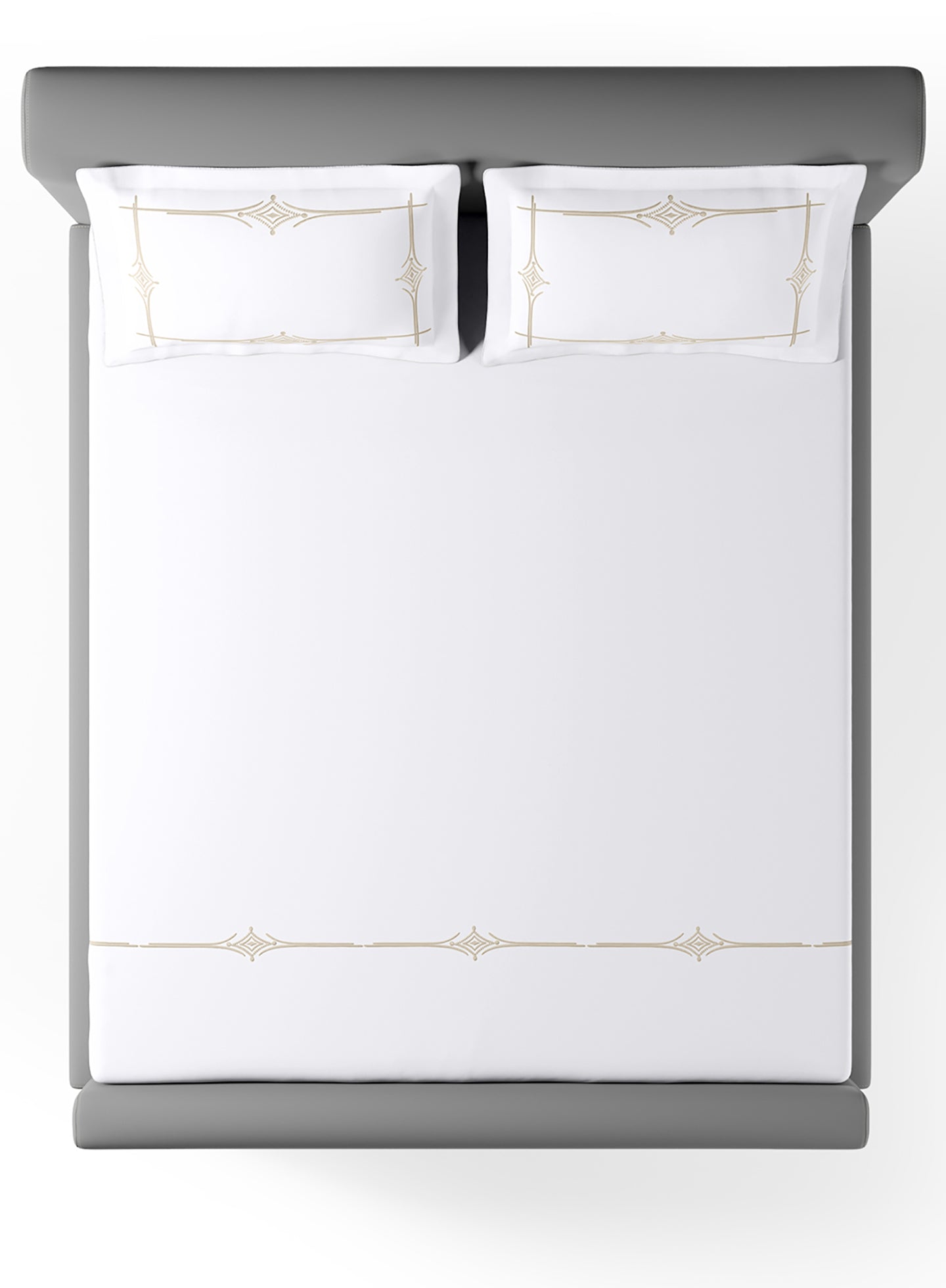 KELSEY-BRILLIANT WHITE-PEYOTE KING BED SHEET SET