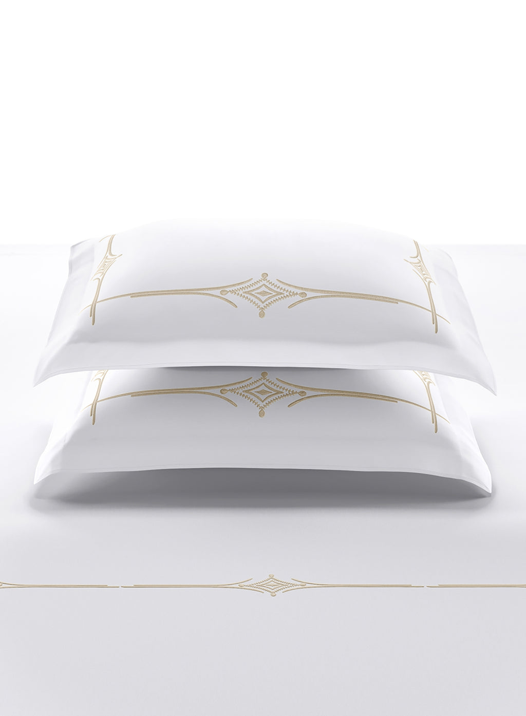 KELSEY-BRILLIANT WHITE-PEYOTE KING BED SHEET SET