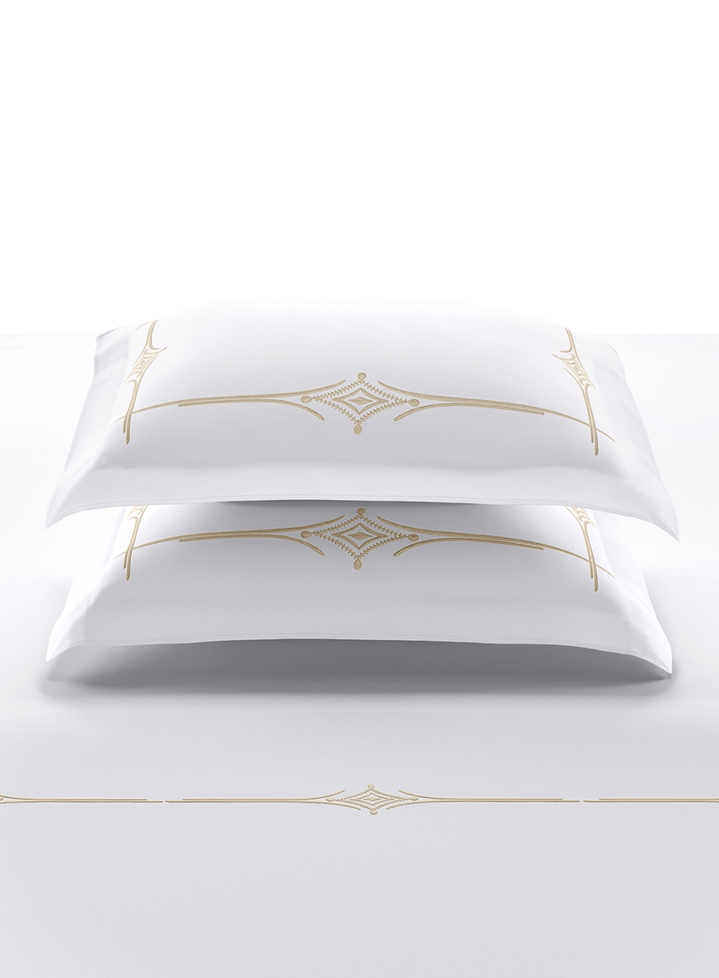 KELSEY-BRILLIANT WHITE-PEYOTE KING BED SHEET SET