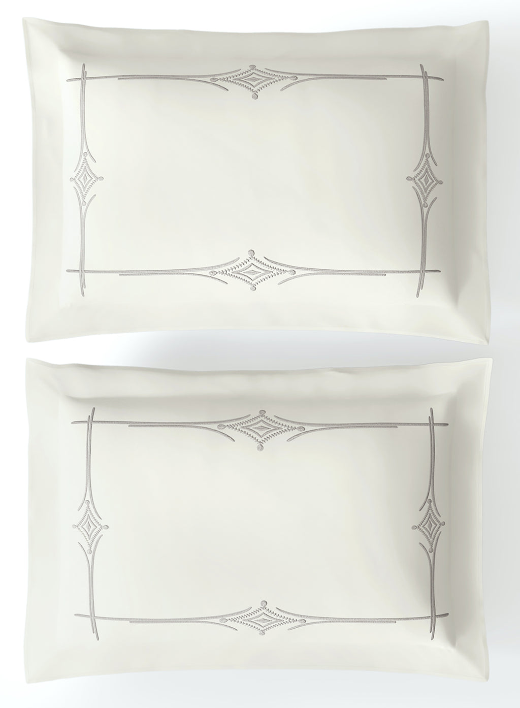 KELSEY-STAR WHITE-CHROME KING BED SHEET SET