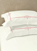 KELSEY-STAR WHITE-ROSE TAN KING BED SHEET SET