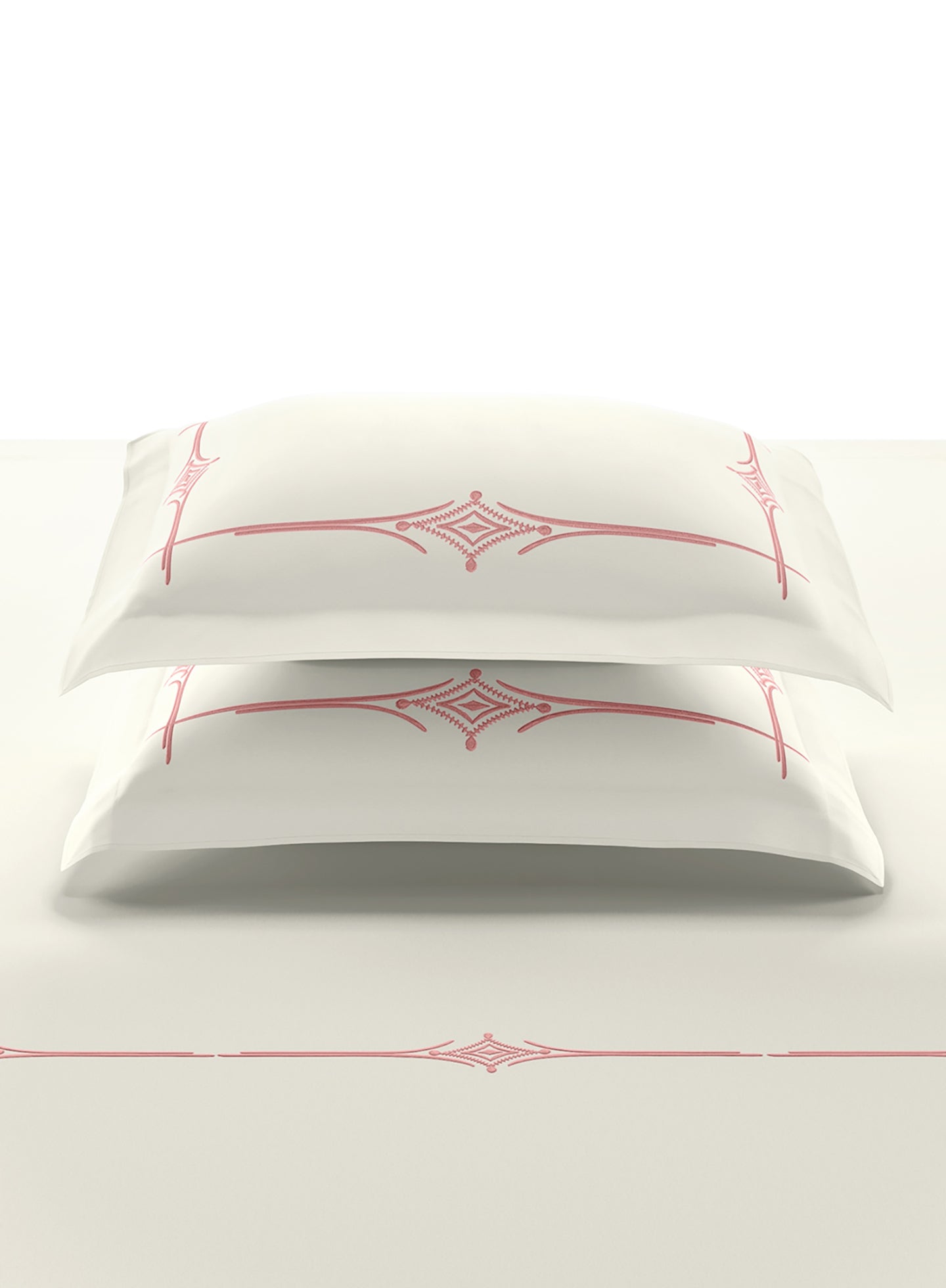 KELSEY-STAR WHITE-ROSE TAN KING BED SHEET SET