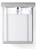 WOODFERN-BRILLIANT WHITE-CELESTE KING BED SHEET SET