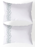 WOODFERN-BRILLIANT WHITE-CELESTE KING BED SHEET SET