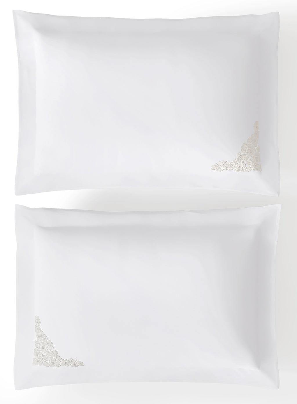 JARDINE-BRILLIANT WHITE-IVORY KING BED SHEET SET