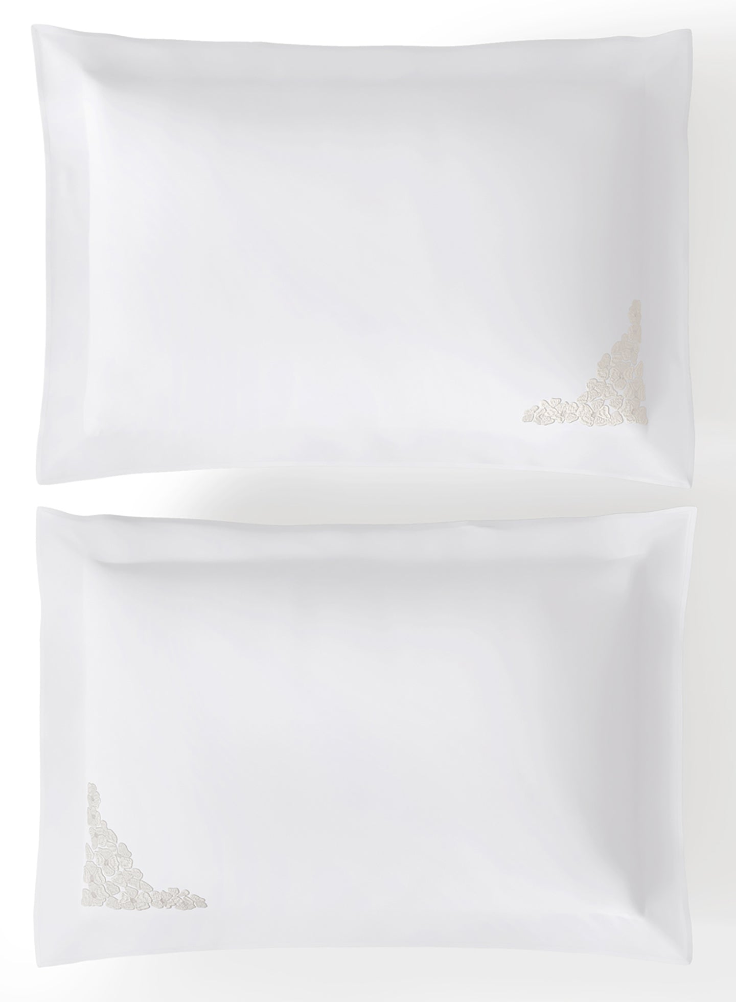JARDINE-BRILLIANT WHITE-IVORY KING BED SHEET SET