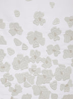 JARDINE-BRILLIANT WHITE-IVORY KING BED SHEET SET