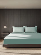 POWDER BLUE KING BED SHEET SET