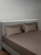 RUSTIC BROWN KING BED SHEET SET